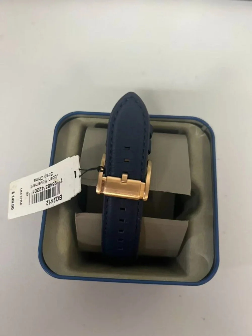 Fossil BQ2412 Fenmore Rose Gold Stainless Steel Men Dress Casual Leather Watch